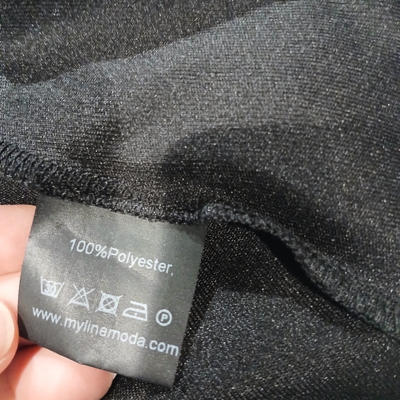 Myline Moda Black Dress / Size 44 - Picture 11 of 11